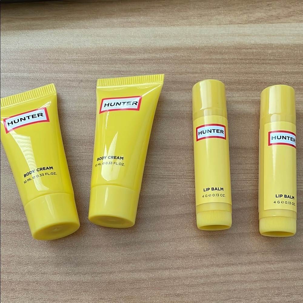 Hunter Travel Size Body Cream and Lip Balm Set